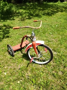 Vintage AMF Junior Tricycle 2 Stand All Original Some Rust - Picture 1 of 2