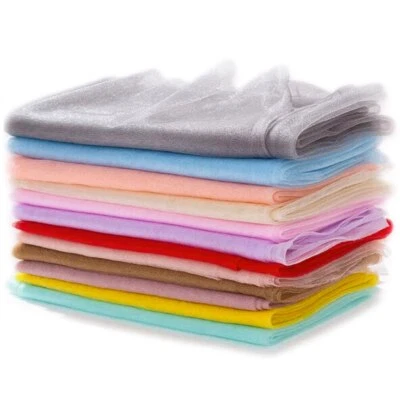Fabric Gauze Tulle Soft Bright Silk Mesh 150cm Wide with Pearlescent for Costume - Image 1 of 4