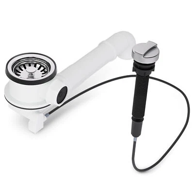 Siebkorbventil Ø 70 mm Bowdenzug Drehbetätigung 1 Zoll Anschluss Überlauf - Bild 1 von 4