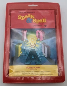 SEALED Vintage Vowel Power Cartridge Speak & Spell Texas Instruments 1980 - Picture 1 of 2
