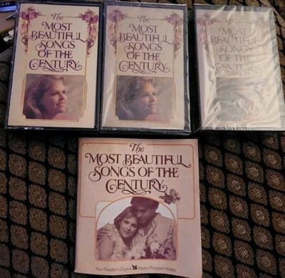 The Most Beautiful Songs of the Century 3 Cassettes From Reader's Digest USA NOS - Image 1 of 4