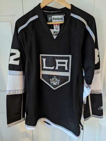 Stanley Cup Final QUICK Los Angeles Kings Home Reebok NHL Hockey Jersey Black 48 Cover
