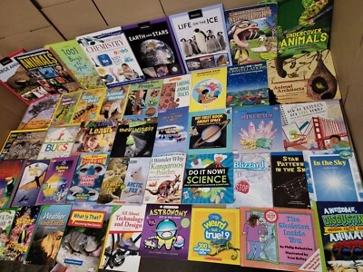 Lot of 25 Science Nature Experiment Animal Educational Learn Kid Child Books MIX - Image 1 of 4