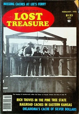 Long John Latham's Lost Treasure Magazine February 1978 Jim Parker  Foto 1 de 2
