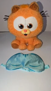 GARFEILD PLÜSCHTIER sprechendes SPIELZEUG MIT Augenmaske ZUBEHÖR. funktionstüchtig - Bild 1 von 3