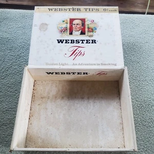 WEBSTER TIPS CIGAR BOX -6 CENT - Picture 1 of 1