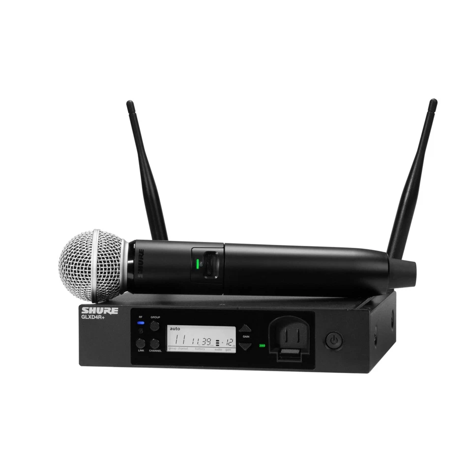 Shure GLXD24R+/SM58 Digital Wireless Microphone Rack System, Z3 2.4, 5.8 GHz - Image 1 of 1