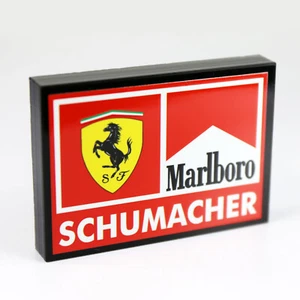 Ferrari Schumacher Acrylic Self Standing 3D Logo Sign - Picture 1 of 4