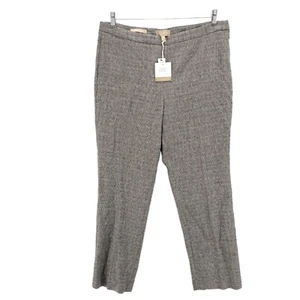 Pantalones de vestir TALBOTS tejidos en ITALIA totalmente forrados mezcla de lana talla 14P pequeños nuevos con etiquetas - Imagen 1 de 8