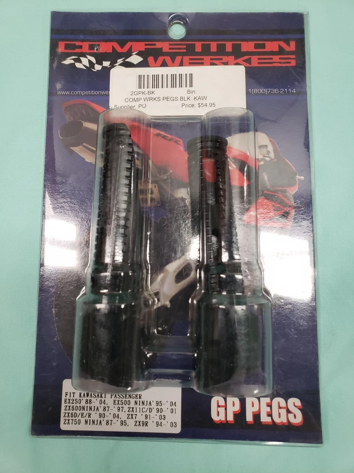 Competition Werkes Passenger Pegs for '88-04 EX250/500 & certain ZX Models Foto 1 de 2