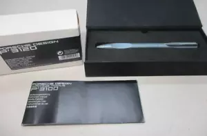 Penna a sfera ritorta in alluminio argento Porsche Design P 3120 con scatola e manuale nuova di zecca - Foto 1 di 8
