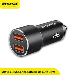 Caricabatterie da auto compatibile con Motorola 2 USB 36W ricarica veloce QC 3.0 - Zdjęcie 1 z 6
