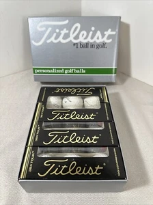 VTG TITLEIST 384 TOUR 100 COMPRESSION PERSONALIZED GOLF BALLS ROB WOCHOS 12 PCS - Picture 1 of 13