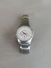 Skagen Watch Wht Dial With Silver Band Triple Complication Skw6002 6.75"