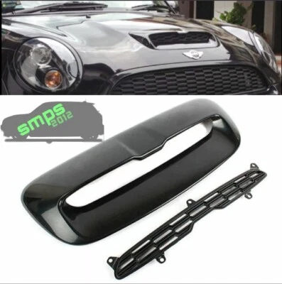 SMPS2012 MINI R56 Gloss Black Raised Bonnet Scoop Vent (R55, R57, R58, R59) Cooper S JCW