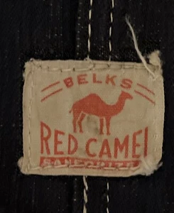 Vintage Red Camel Sanforized  Bib Overalls Youth Barn Chore Work 1940? See Photo - Picture 1 of 24