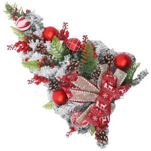 Simulated Christmas Tree Pendant Simulation Wreath Festival Decoration - Picture 1 of 12