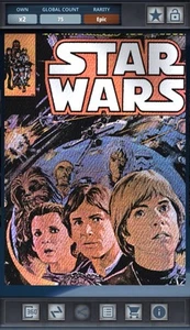 Star Wars Card Trader Masterwork 2024 - Canvas Epic Comic Covers #100 Han Leia - Picture 1 of 1