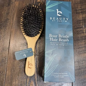 Boar Bristle Hair Brush for Women and Men, Natural 100% Soft Boars Hairbrush - Picture 1 of 8