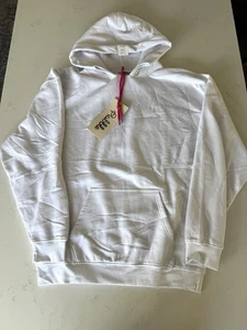 NUEVO CON ETIQUETAS Rabble Unisex Grande Peso Pesado Pullover Sudadera con Capucha - Blanco - Talla XXL - Imagen 1 de 18