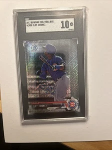 Bowman Chrome Mega Eloy Jimenez Mojo Refractor SGC 10 2017 - Imagen 1 de 5