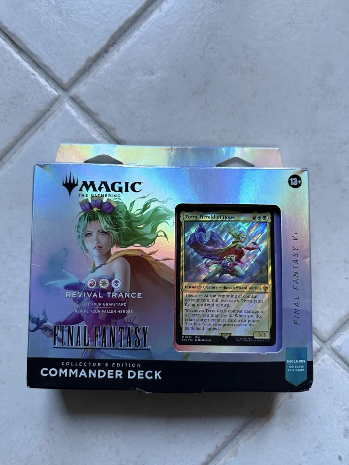 Magic The Gathering Final Fantasy Collector Commander Deck Revival Trance ENG - Immagine 1 di 2