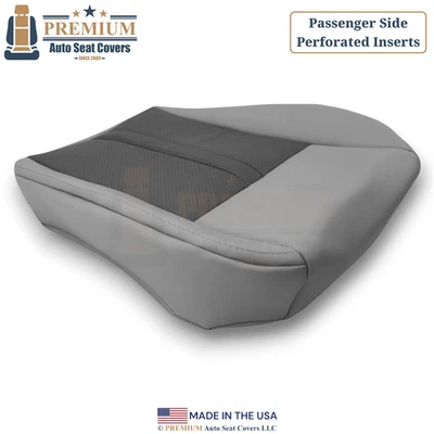 2005-2007 For Jeep Grand Cherokee Leather Perf Passenger Bottom Seat Cover 2Tone - image 1 of 4