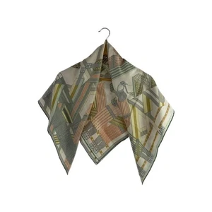 Hermes Scarf Silk Carre 90 Sangles En Zigzag y1_1002 - Picture 1 of 4