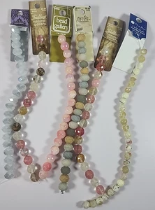 Lotto assortito di 6 fili di perline multicolore nuovi gioielli artigianali - Foto 1 di 7