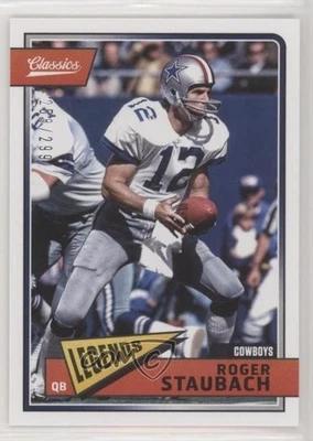 2018 Panini Classics Legends Red Back /299 Roger Staubach #193 HOF - Image 1 of 2
