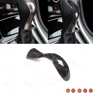 For Infiniti Q50 Q50L Q60 2014-17 Forged Carbon Fiber Gear Shift Knob Panel Trim - Picture 1 of 9