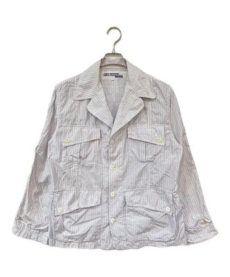 COMME des GARCONS JUNYA WATANABE HOMBRE Camisa Chaqueta Rayas Talla: L WM-J011 Blanco Foto 1 de 4