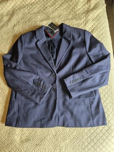 NWT Tommy Hilfiger Women's XXL Navy Blazer Stretch Lined - Picture 1 of 13