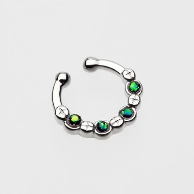 Anillo con clip para tabique falso multi-gema Elan Foto 1 de 4