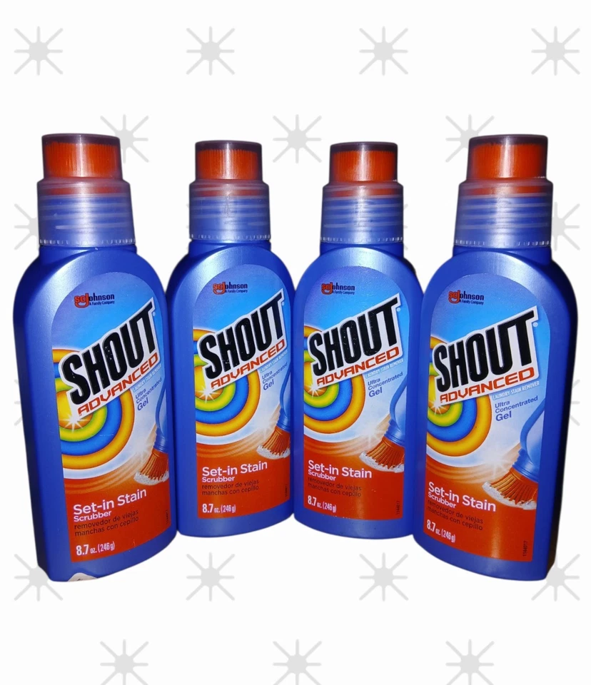 4 Pk-Shout Advanced Set-In Stain Scrubber Stain Remover Ultra Concentrated Gel - Image 1 of 1