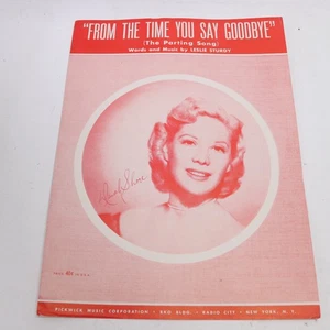 From the Time You Say Goodbye Piano Voice Sheet Music Sturdy 1952 Pickwick - Picture 1 of 3