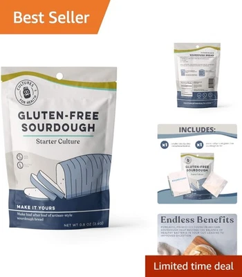 Iniciador de masa madre sin gluten apto para principiantes - cultivo deshidratado de reliquia Foto 1 de 4