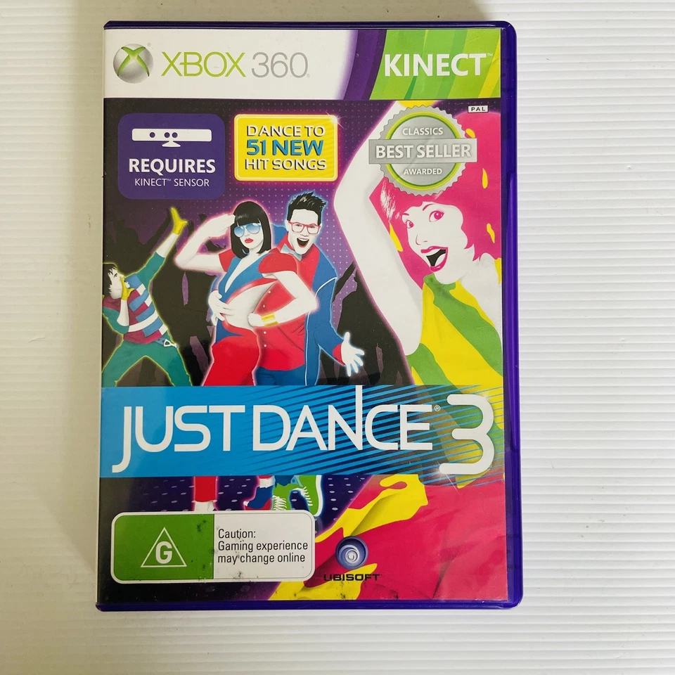 Just Dance 3 - Xbox 360 Kinect Game – Complete with Manual – Special Edition - image 1 of 3