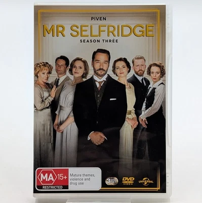 Mr Selfridge Season 3 DVD 3 Disc Set Jeremy Piven ITV Drama Series Region 2 4 5 - Image 1 of 4