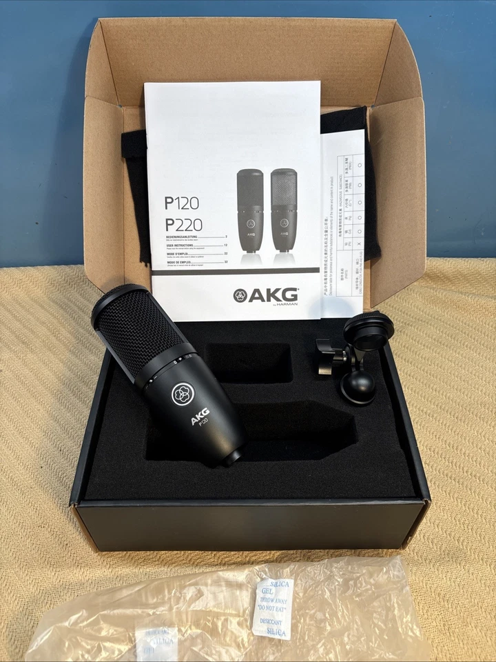 AKG P120 Studio Condenser Recording/Live Streaming Microphone Professional Mic - Image 1 of 4