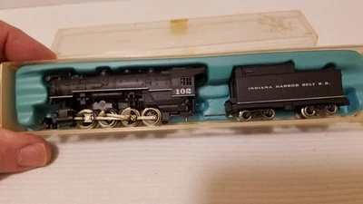 1970s ATLAS Indiana Harbor Belt 2112 N-Scale Steam Locomotive & Tender IN CASE - Image 1 of 4