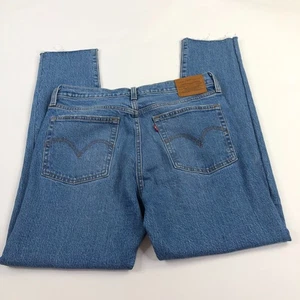 Levis Wedgie Raw Hem Button Fly Premium Cut Off Fray Jeans 29 (30W 28L) EUC - Picture 1 of 10