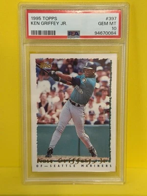 1995 TOPPS #397 KEN GRIFFEY JR.MARINERS HOF PSA 10 - Image 1 of 2