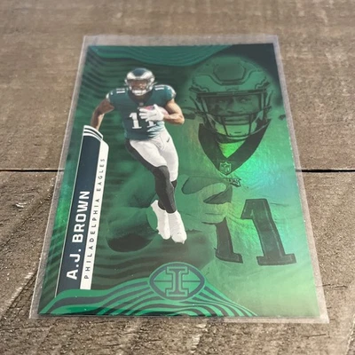 2022 Panini Illusions - A.J. Brown #81 Trophy Collection Emerald - Image 1 of 2