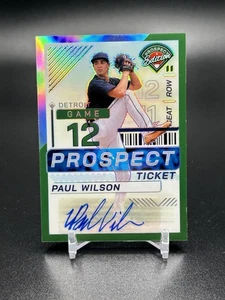 2024 Panini Prospect Edition Paul Wilson #169 Prospect Ticket Refractor Auto - Picture 1 of 2