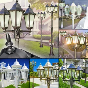 Candelabro Hong Kong esterno sentieri palo dissuasore lampade giardino cortile illuminazione - Foto 1 di 7