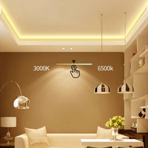 1-5M CCT COB LED Strip Light 600Leds/m White Dimmable 2700K-6500K 12/24V Tunable - Picture 1 of 12