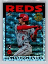2021 Topps Chrome MOJO Jonathan India ROOKIE CARD #86C-27 - Cincinnati Reds