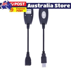 USB to RJ45 Extender USB 2.0 Extension Extender Adapter Up to 150ft - Picture 1 of 10