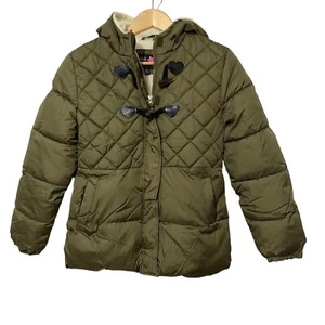 NWT Pink Platinum Girls Puffer Coat Size XL Fleece Lined Hooded Winter Orig $75 - Picture 1 of 4